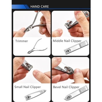 Zestaw 19 sztuk do manicure [22130000259]